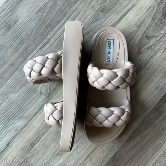 Steve Madden Braided Slide Sandals - Picture 1 of 5